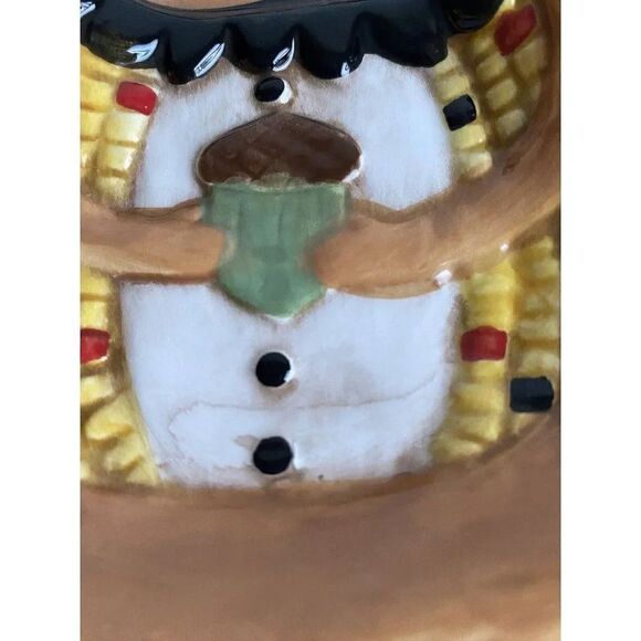 Johanna Parker Fall Harvest Critter Shaped Plate Chipmunk Candy Dish 5" NEW - Picture 5 of 11